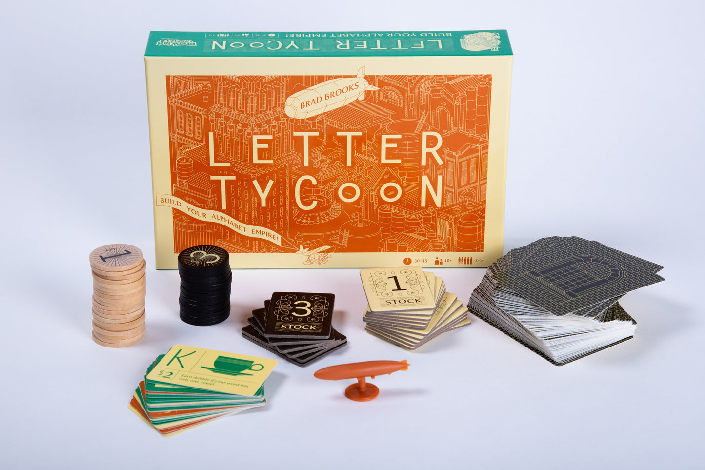 Letter Tycoon: Mensa Select Word-Building Strategy Game for Families and Friends, Ages 10+, 2-5 Players Game Breaking Games