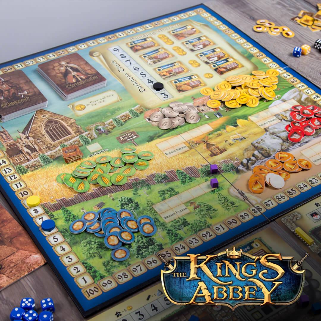 The King's Abbey | Worker Placement Dice Rolling Strategy Game | 1-5 Players Game Breaking Games