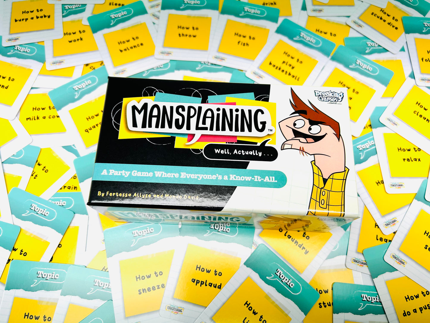 Mansplaining | Family Party Card Game | 2+ Players Game Breaking Games