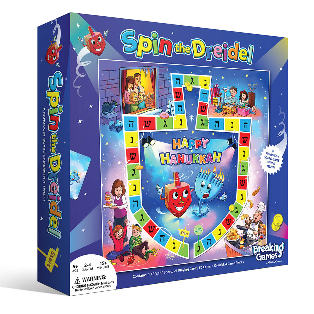 Spin The Dreidel is a Hanukkah board game with a twist! – Breaking Games