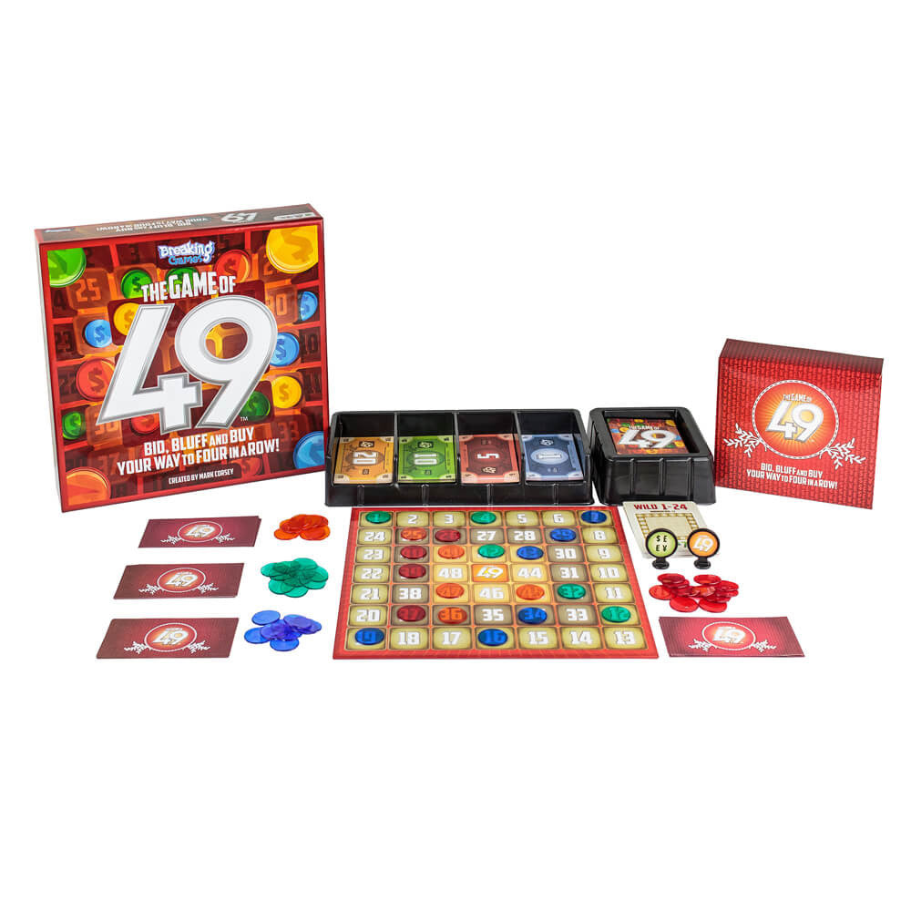 The Game of 49 | Family Friendly Strategy Board Game | 2-5 Players Game Breaking Games