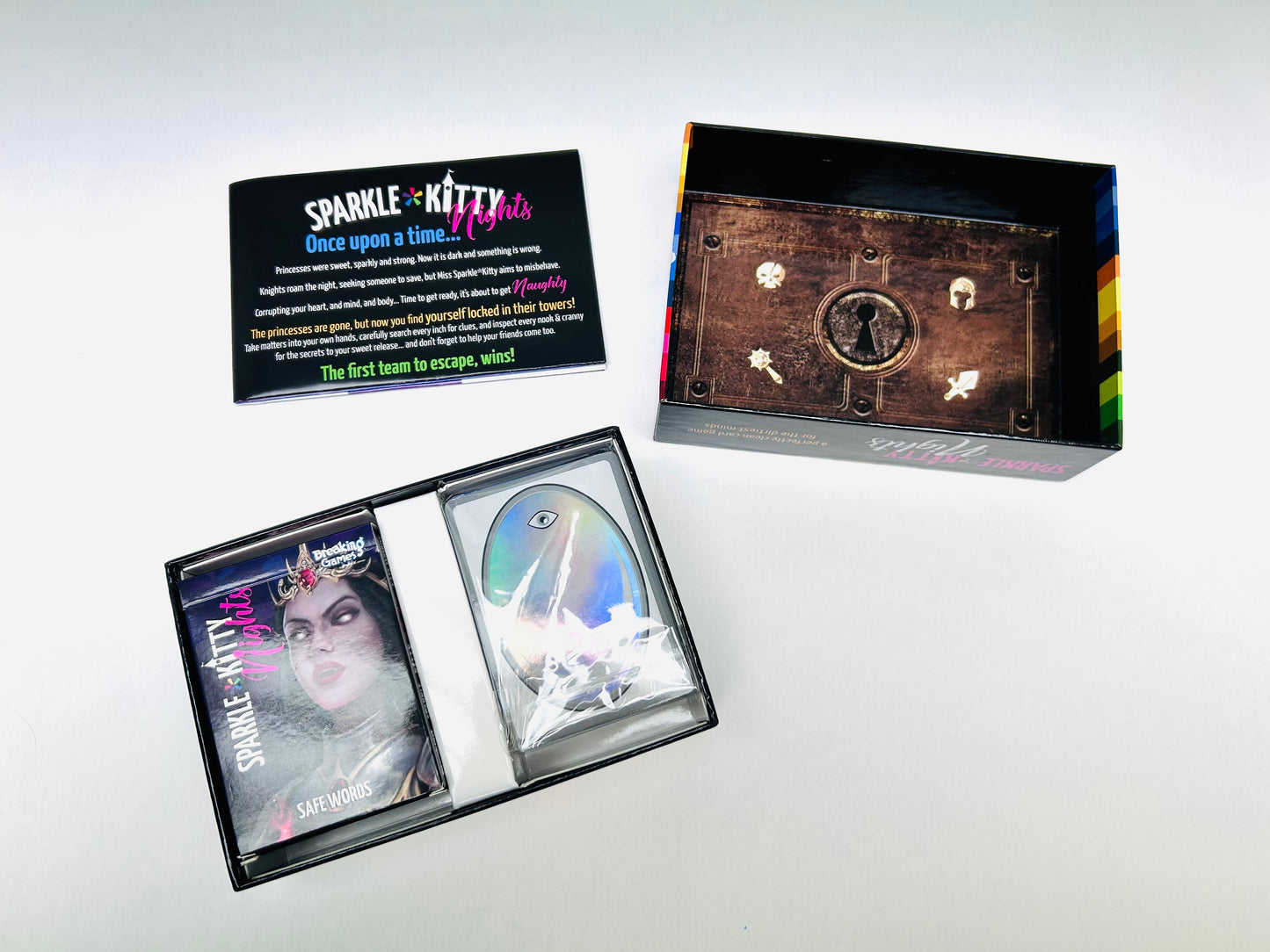 Sparkle*Kitty Nights | Party Game Pattern Recognition Card Games | 3-8 Players Game Breaking Games