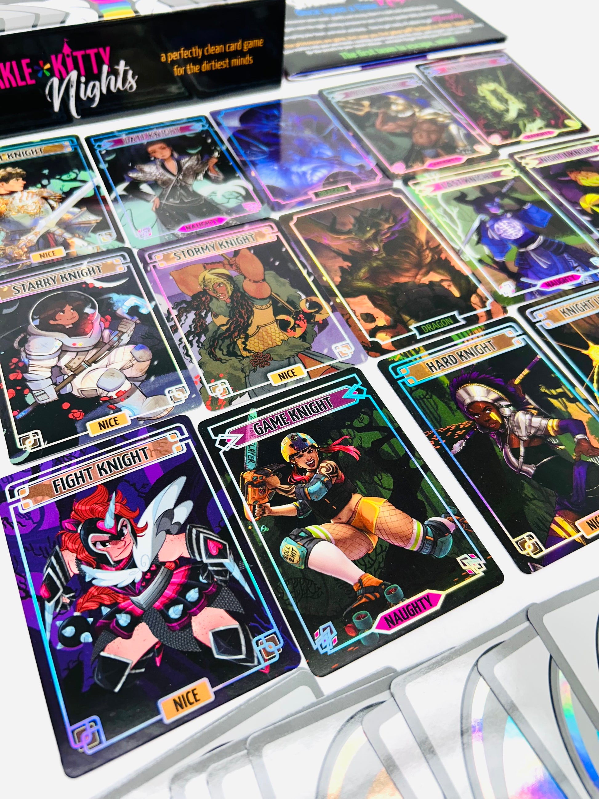 Sparkle*Kitty Nights | Party Game Pattern Recognition Card Games | 3-8 Players Game Breaking Games