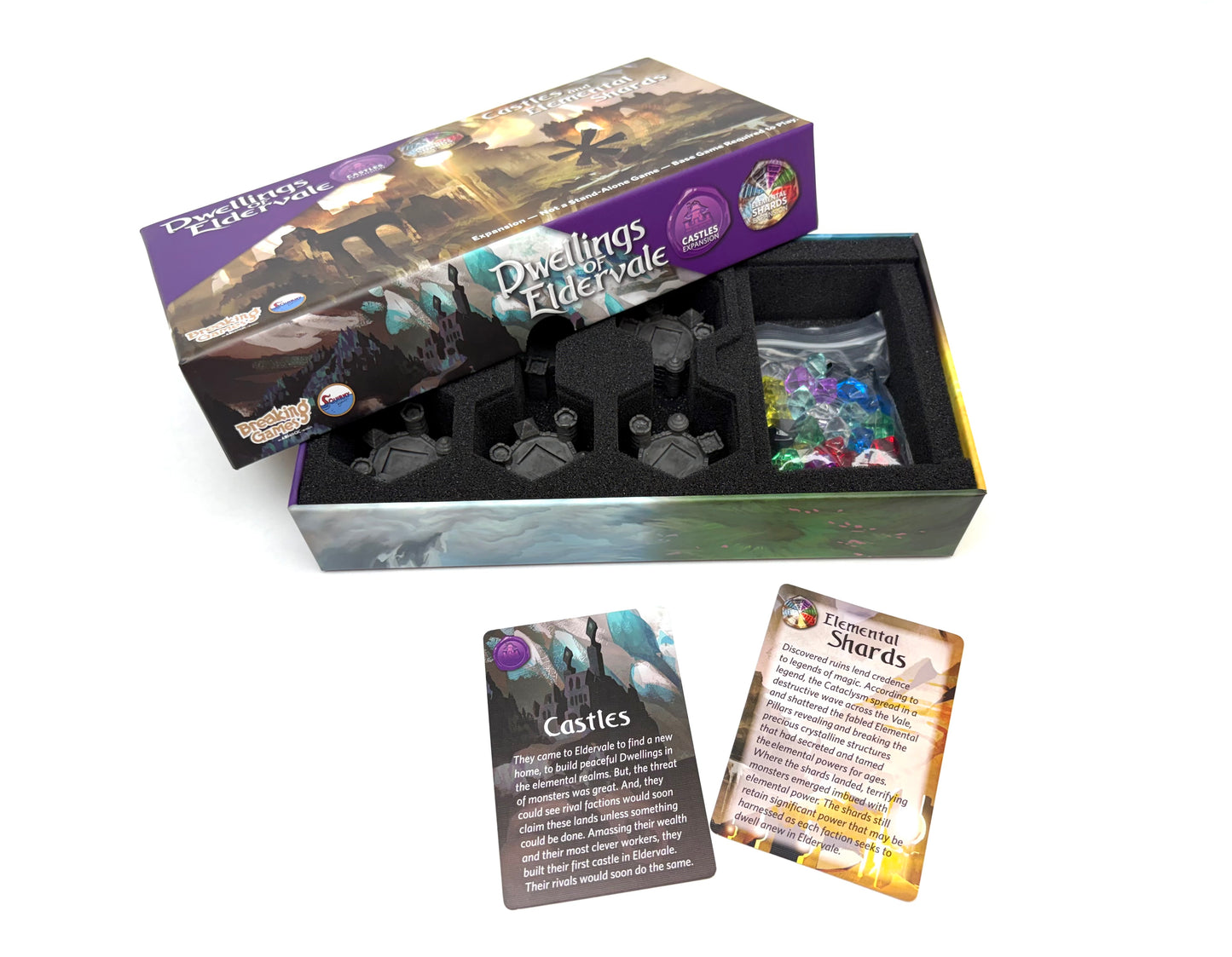 Dwellings of Eldervale: Castles & Elemental Shards Expansion Game Breaking Games