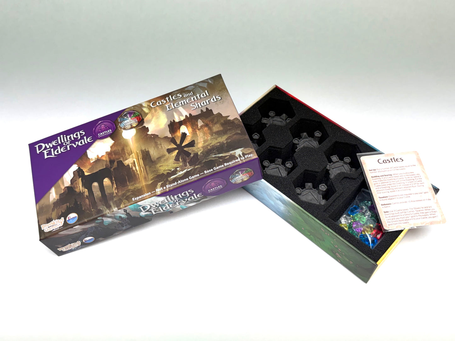 Dwellings of Eldervale: Castles & Elemental Shards Expansion Game Breaking Games