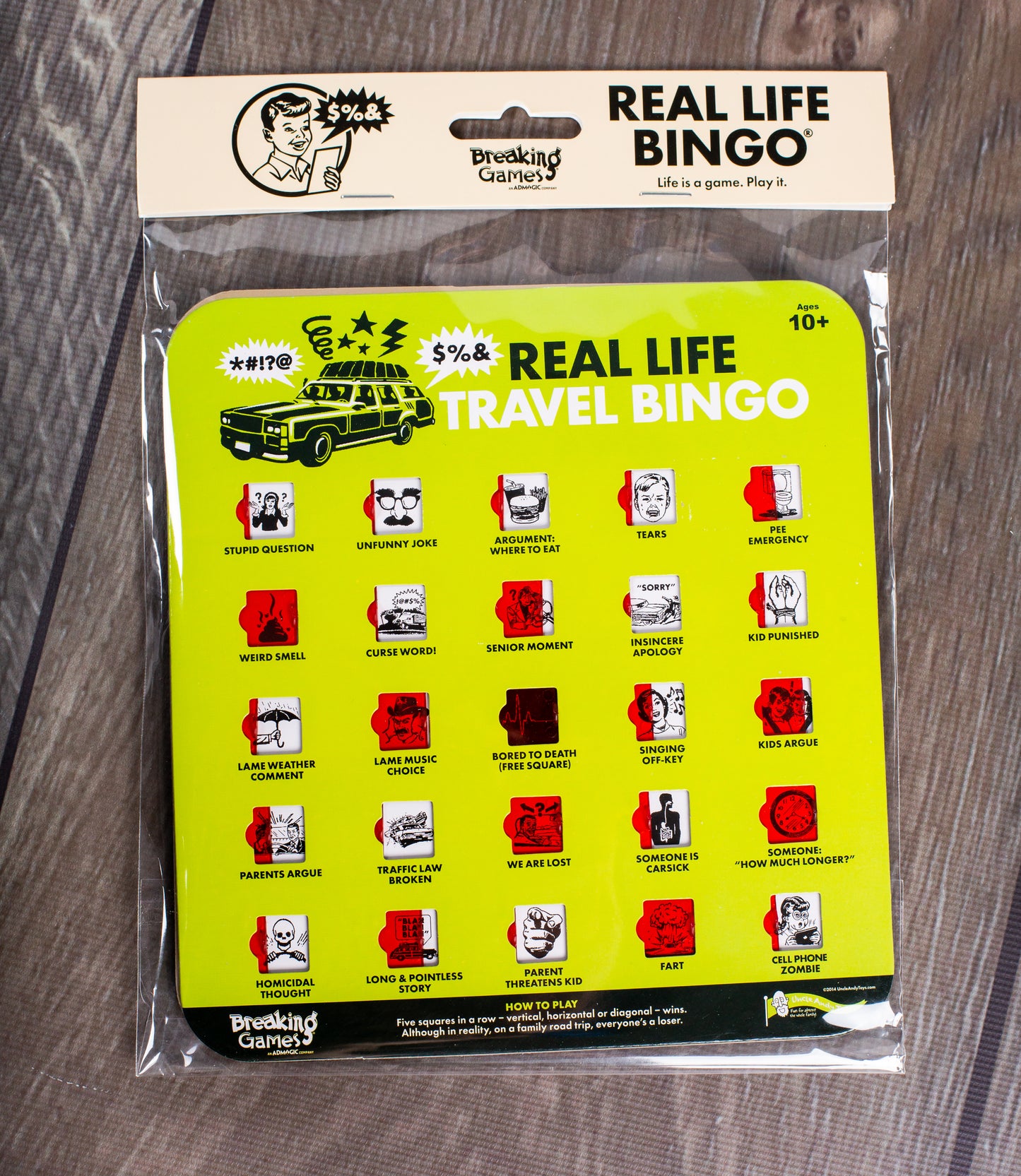 Real Life Travel Bingo | Family Party Game | 2+ Players Game Breaking Games