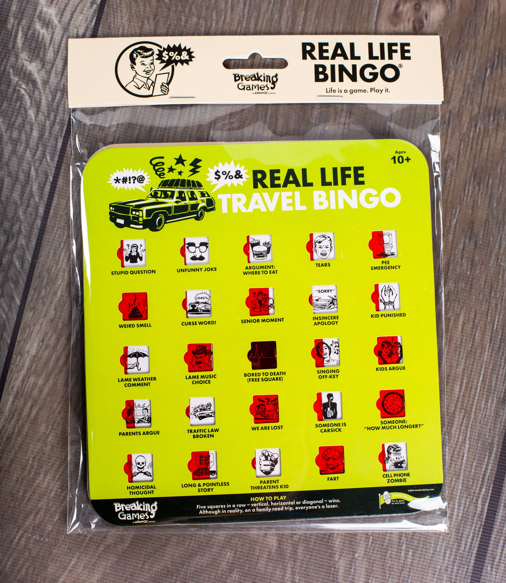Real Life Travel Bingo | Family Party Game | 2+ Players Game Breaking Games