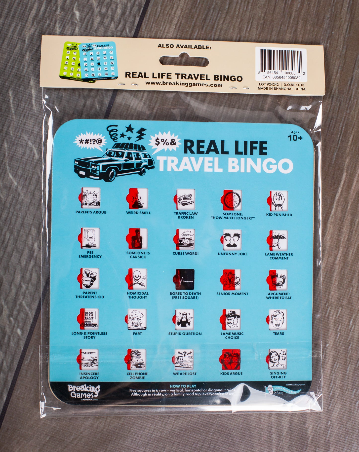 Real Life Travel Bingo | Family Party Game | 2+ Players Game Breaking Games