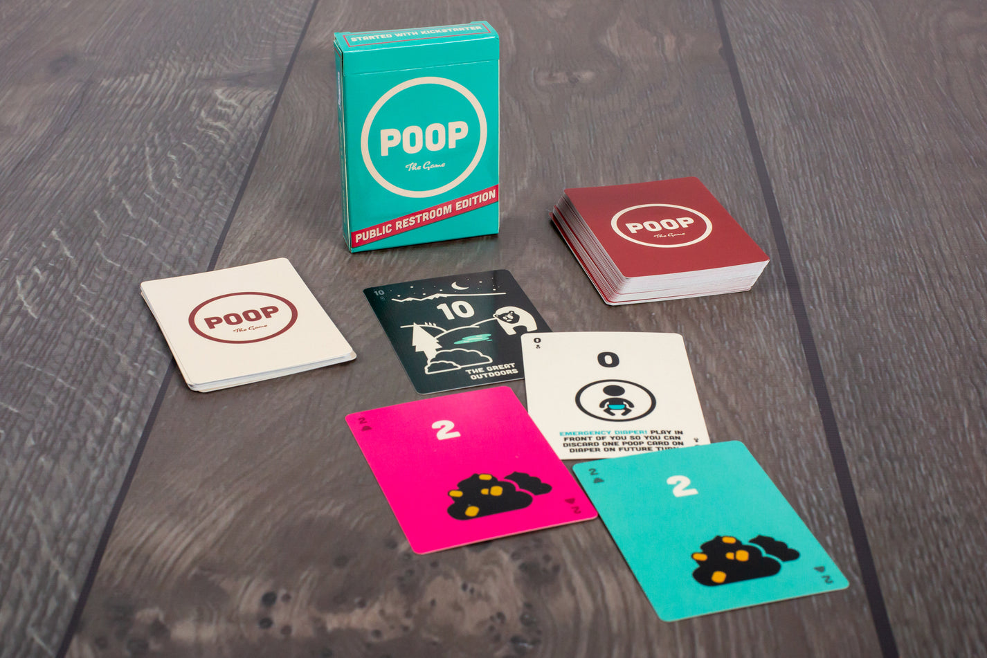 POOP Public Restroom Edition Family Friendly Card Game 25 Player