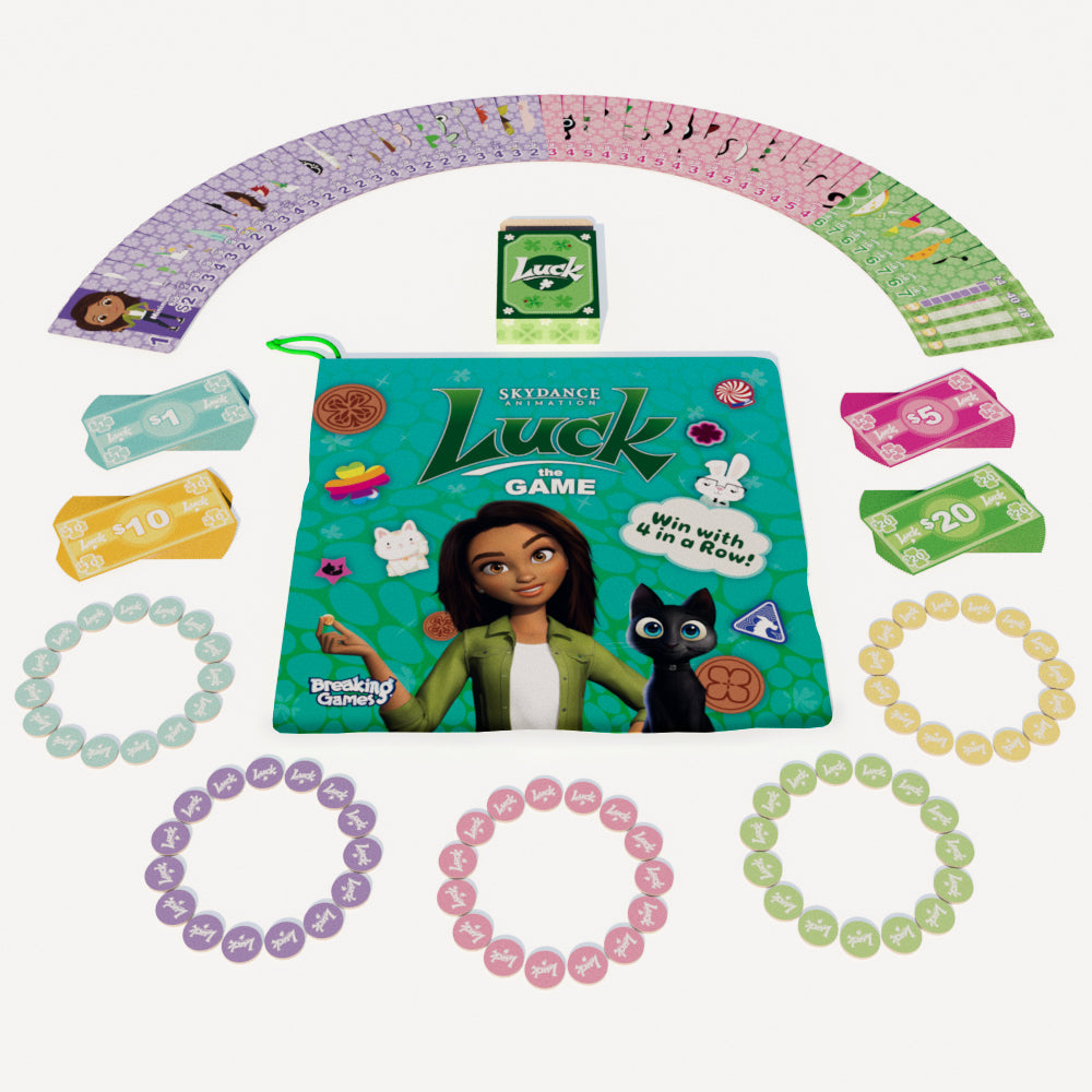 LUCK The Game | Family Friendly Strategy Board Game | 2-5 Players Game Breaking Games