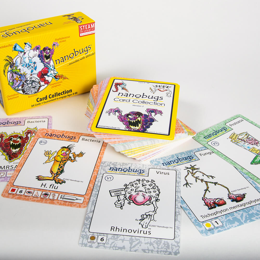 Nanobugs® - Microbes with Attitude Card Collection Game Breaking Games