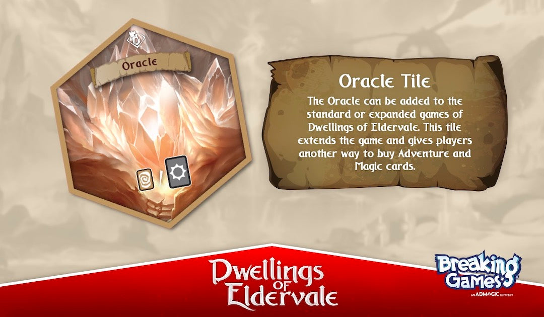 Dwellings of Eldervale - Oracle Hex Tile Game Accessory Breaking Games