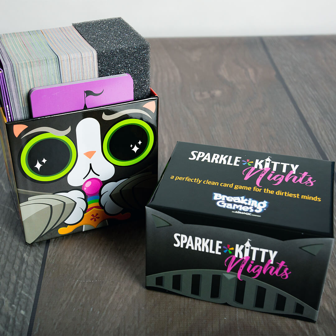 Sparkle*Kitty Nights | Party Game Pattern Recognition Card Games | 3-8 Players Game Breaking Games