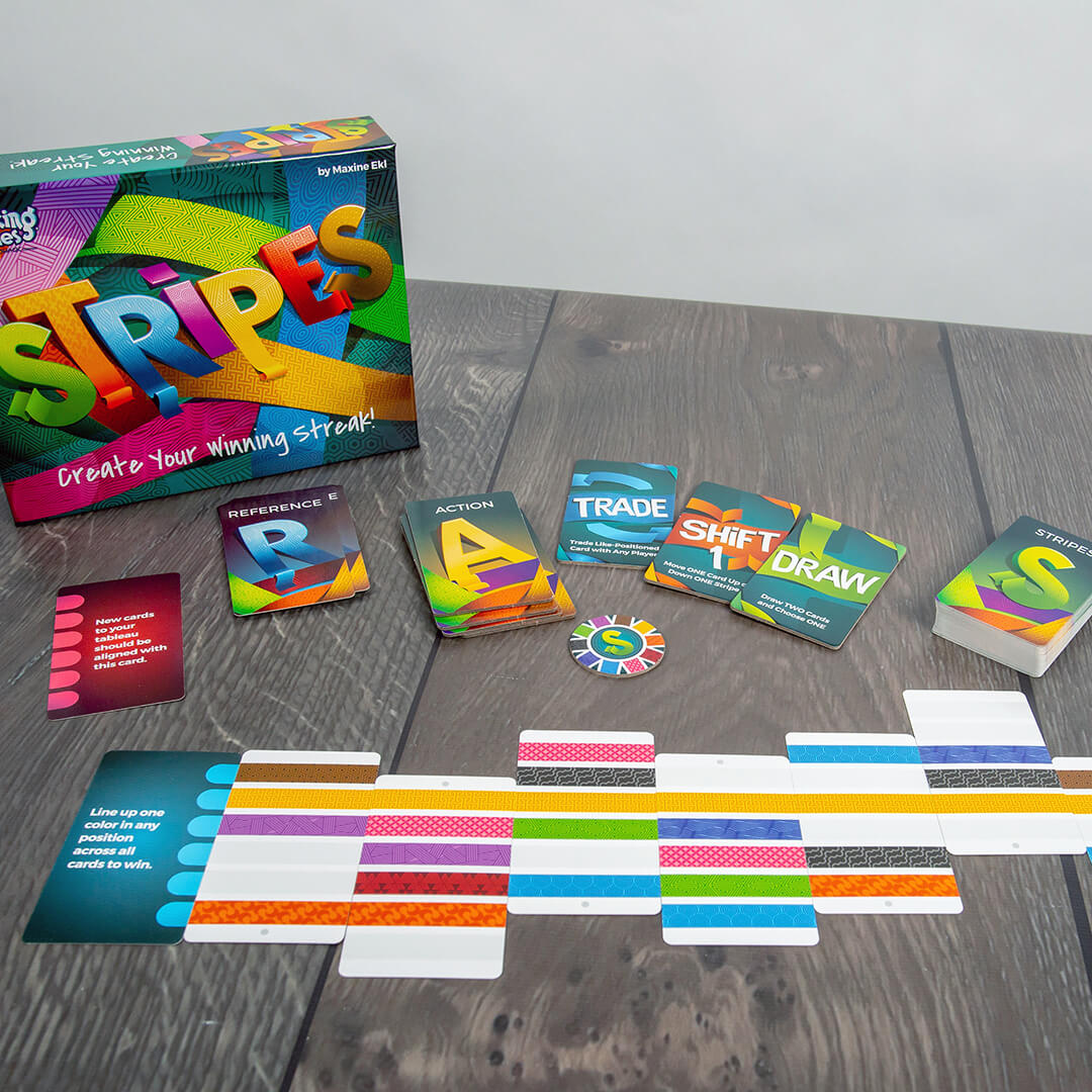 Stripes | Family-Friendly Pattern Recognition Card Games | 2-6 Players Game Breaking Games