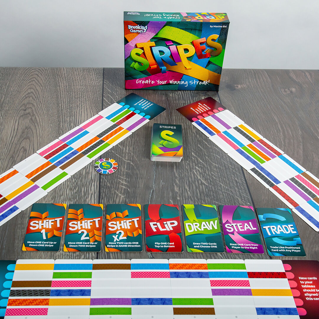 Stripes | Family-Friendly Pattern Recognition Card Games | 2-6 Players Game Breaking Games