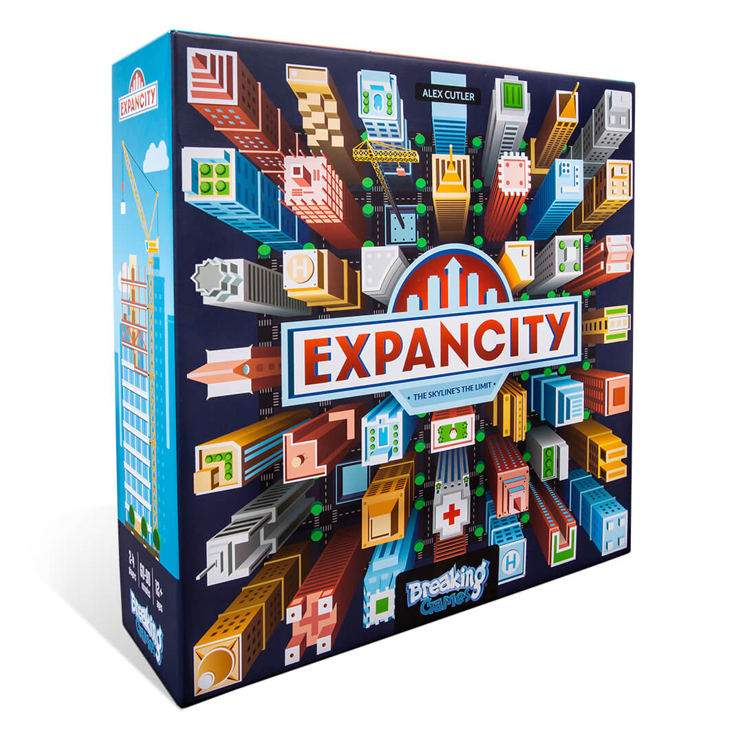 Expancity | Family Strategy City Building Game | 2-4 Players Game Breaking Games