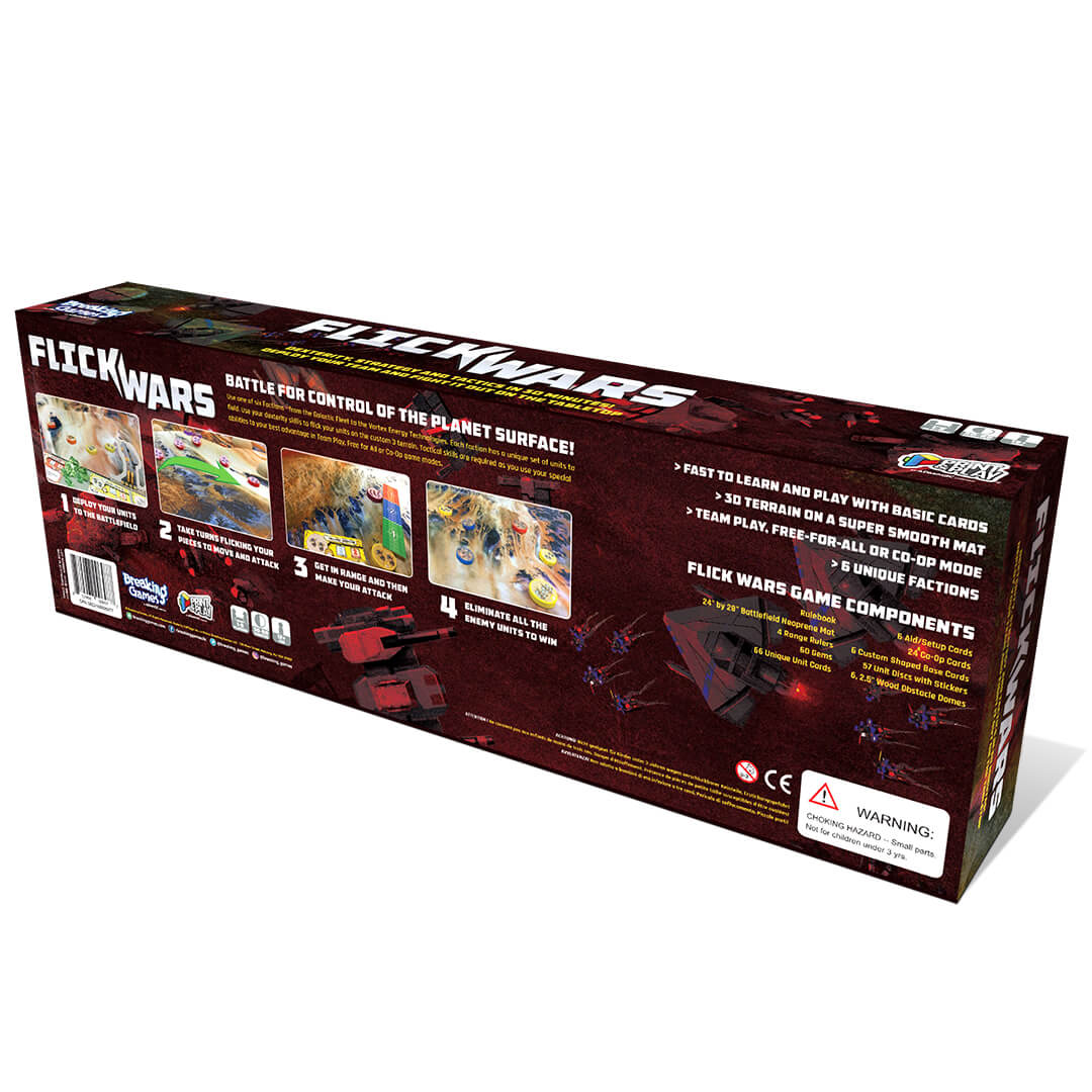 Flick Wars - Tabletop Dexterity Combat Game with 3D Terrain Game Breaking Games