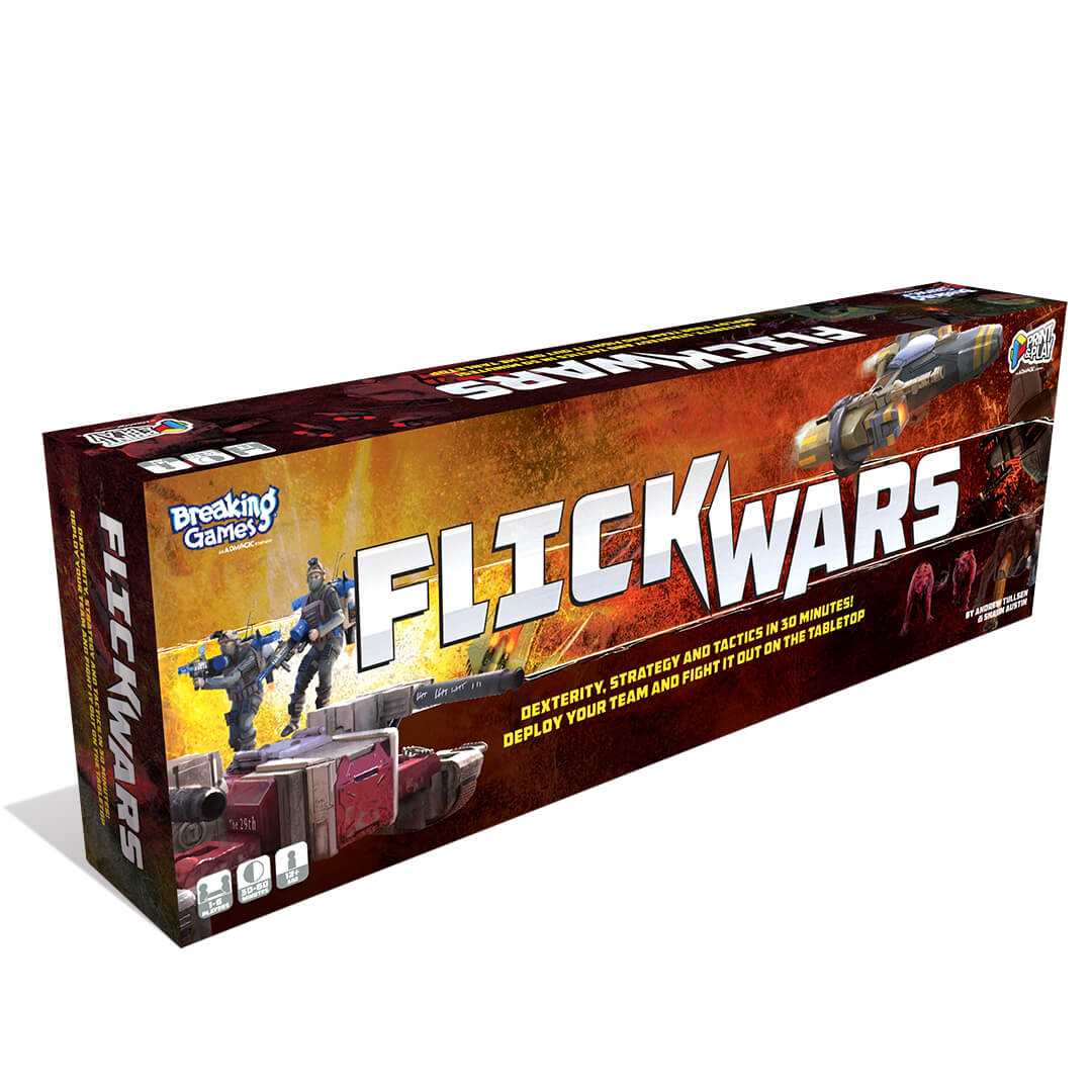 Flick Wars - Tabletop Dexterity Combat Game with 3D Terrain Game Breaking Games