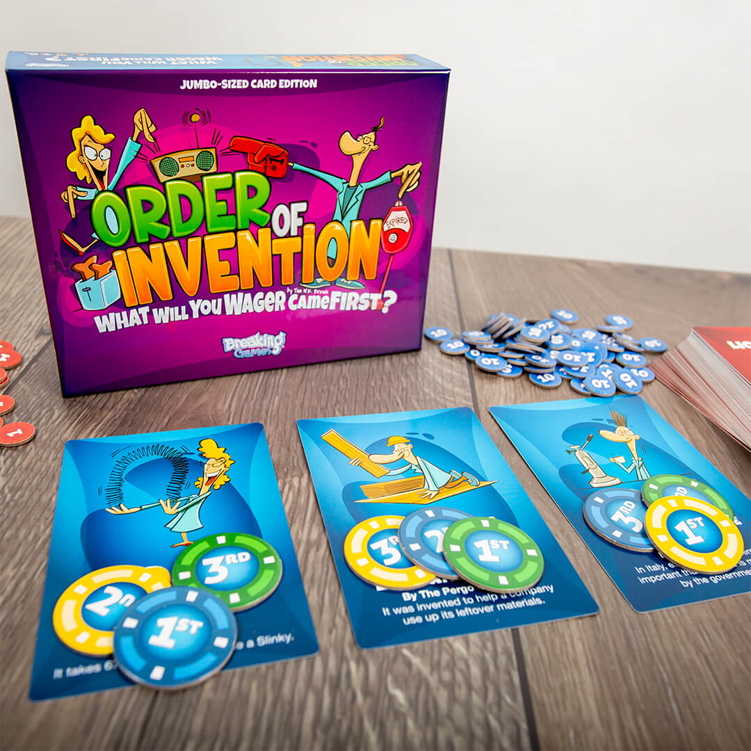 Order of Invention | Family Trivia Card Game | 2+ Players Game Breaking Games
