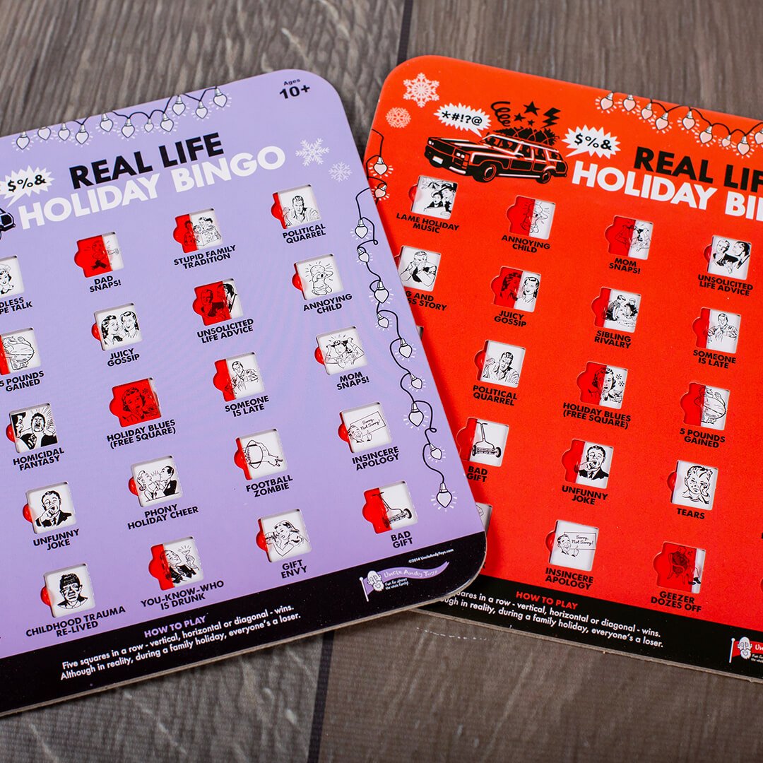 Real Life Holiday Bingo | Family Party Game | 2+ Players Game Breaking Games