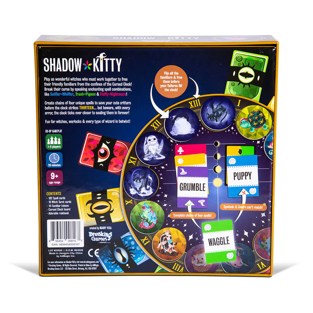 Shadow*Kitty | Family-Friendly Set Collection Board Game | 3-8 Players Game Breaking Games